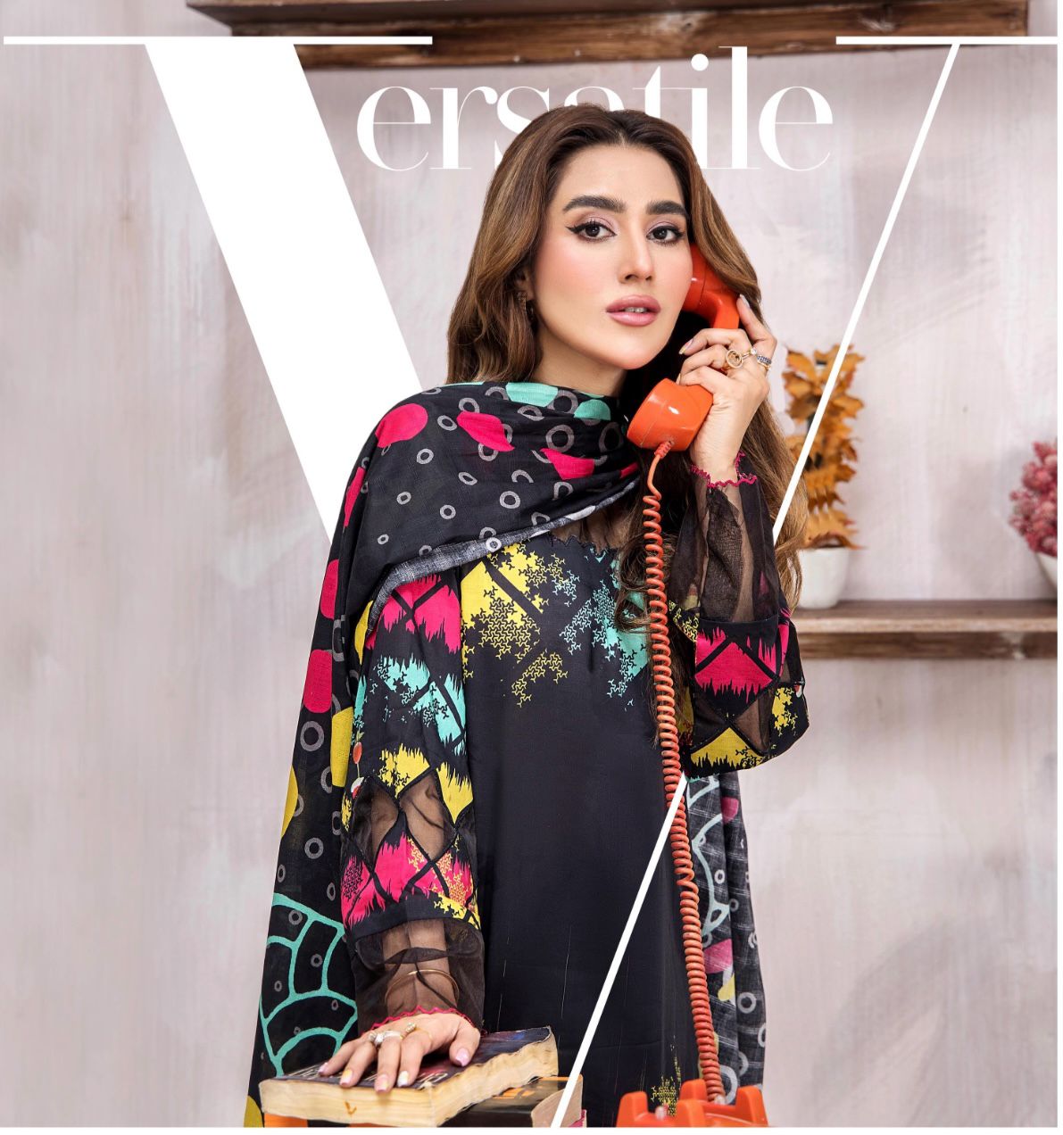 Unstitched 3 Piece Printed Lawn DESIGN-030