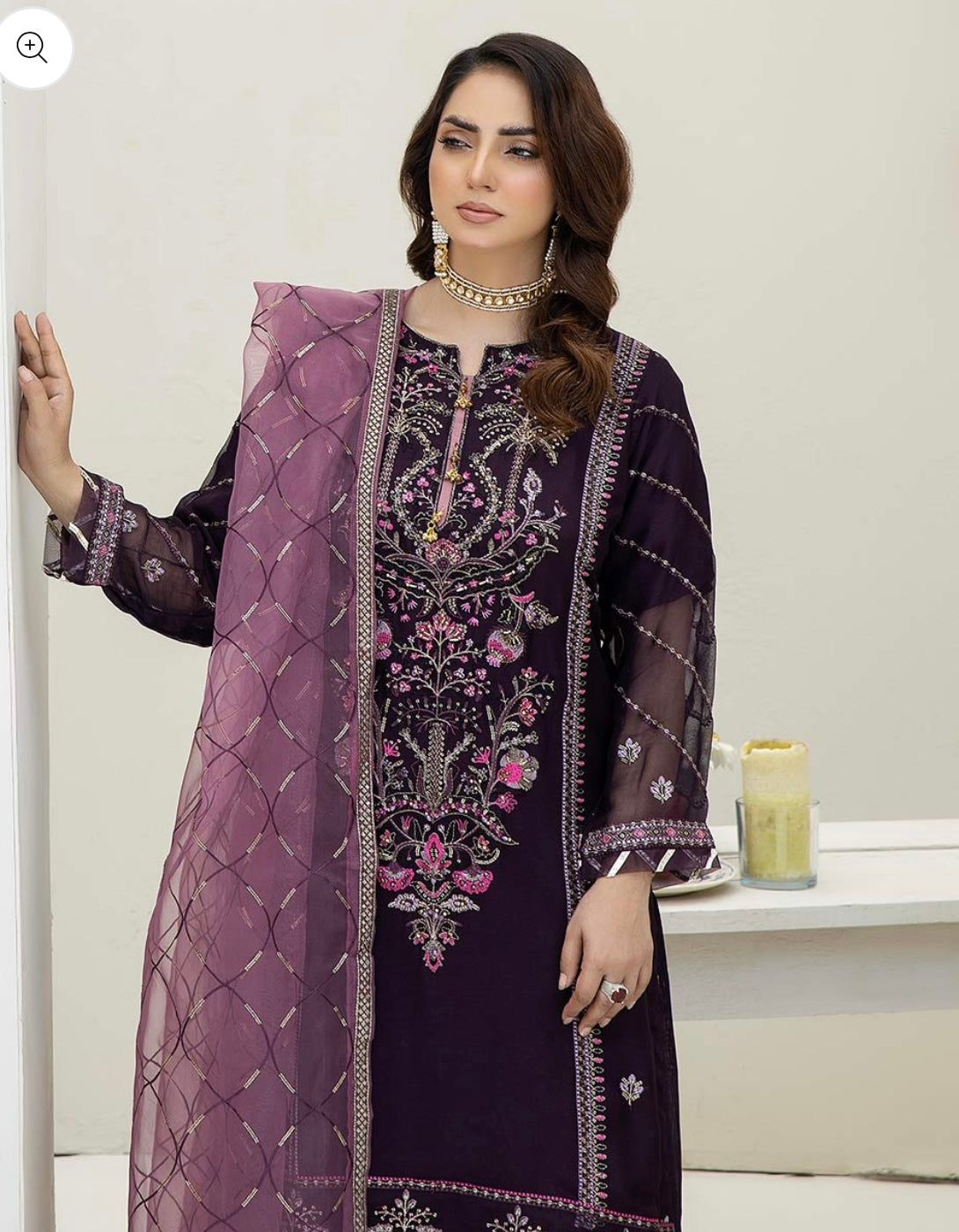 Embroidered & Fancy Chiffon - (Ready to Wear) - EM1087