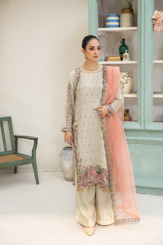 Embroidered & Fancy Chiffon - (Ready to Wear) - EM1089