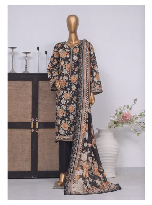 Stitched 3 Piece Printed Lawn SM 743