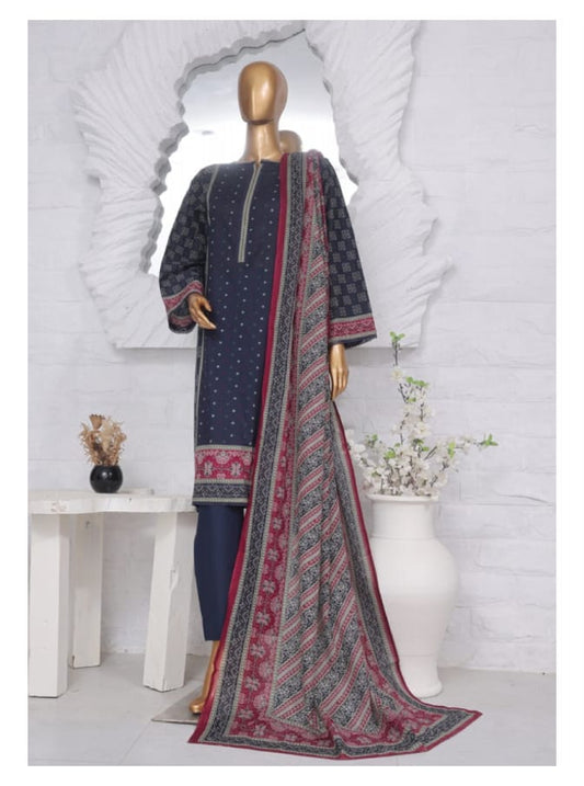 Stitched 3 Piece Printed Lawn SM 763