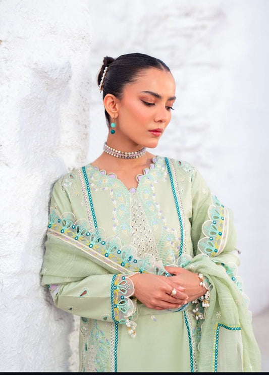 Unstitched Embroidered Lawn DESIGN-014