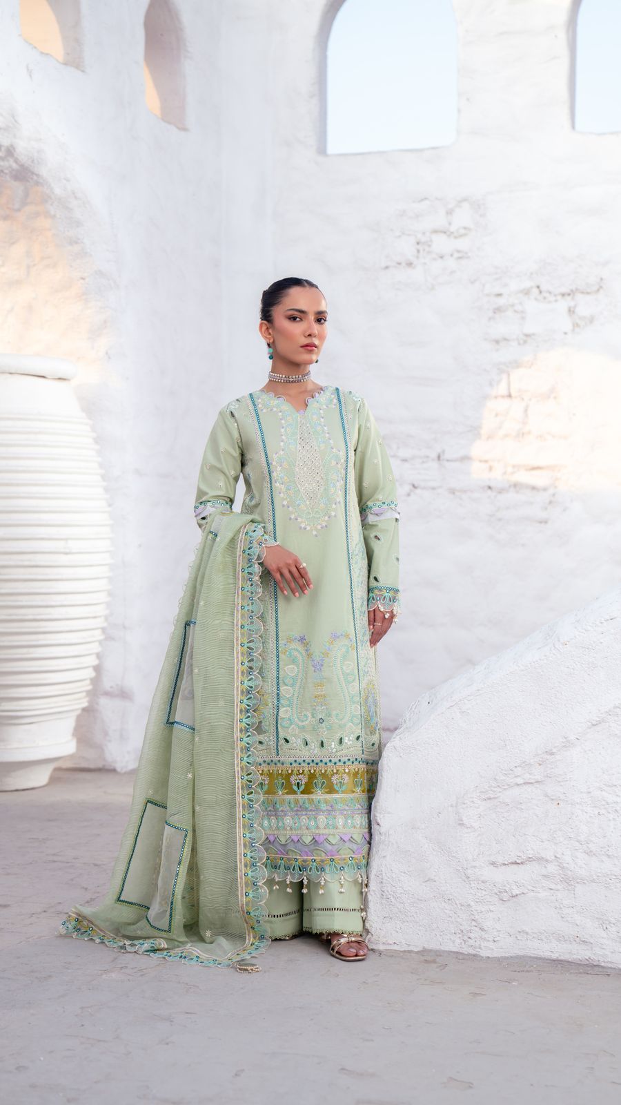 Unstitched Embroidered Lawn DESIGN-014