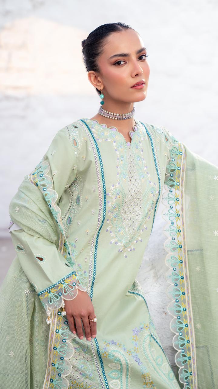 Unstitched Embroidered Lawn DESIGN-014