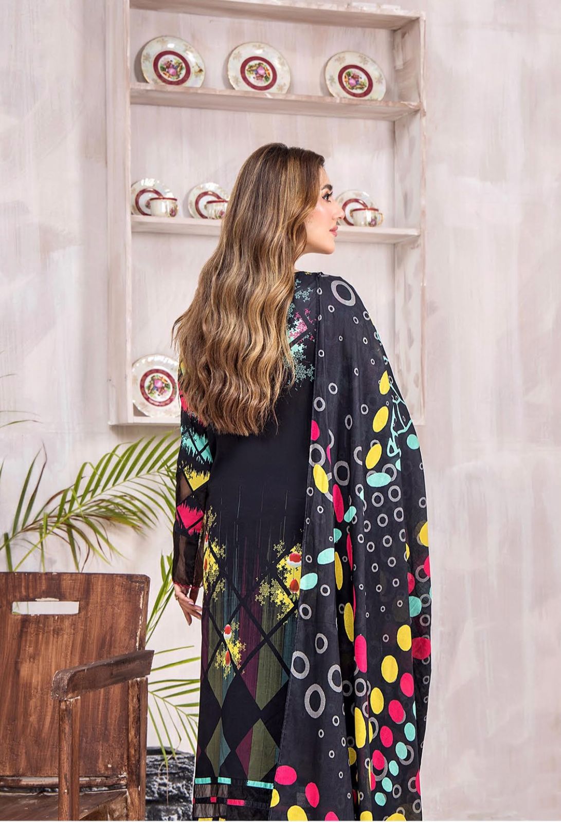 Unstitched 3 Piece Printed Lawn DESIGN-030